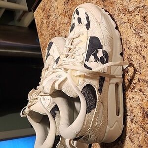 Nike Air Max 90 Futura Cow Print White Black Shoes FN7170-133 Women's Si…